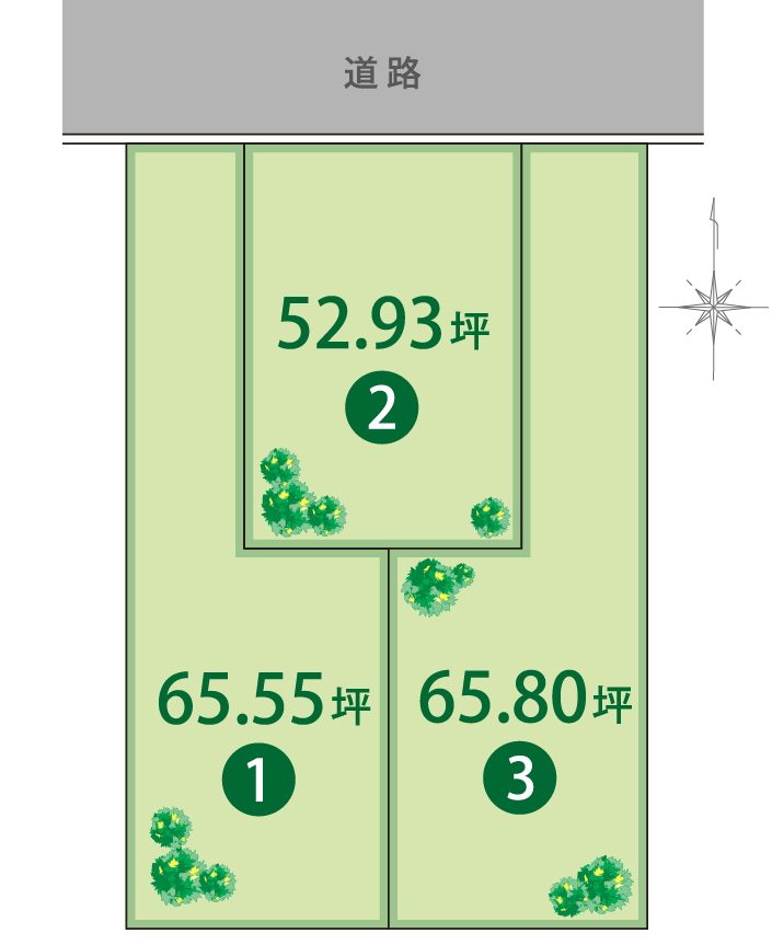 ココタウン矢倉販売区画図