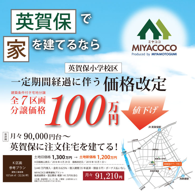 MIYACOCO分譲地　COCOタウン中浜Ⅰ
