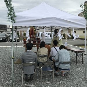 姫路市　戸建新築工事　地鎮祭